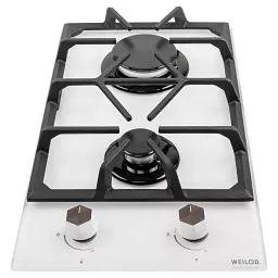 Поверхня газова Domino на склі Weilor GG 304 WH - мініатюра 2