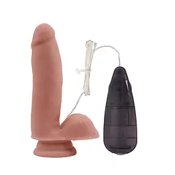 Вібратор - T-skin ReaL Mantric Muse Dildo Vibrator Flesh