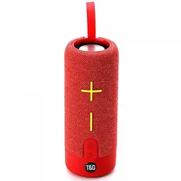 Переносна Bluetooth колонка червона з ремінцем TG619C USB/TF