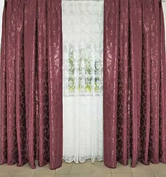 Комплект штор блекаут двосторонній гобелен фрезовий 100х240