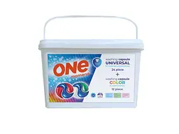 Капсули для прання ONE MOMENT 36шт Універсальні+Колор MIX 3в1
