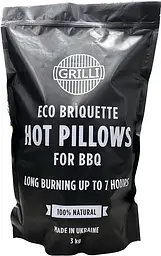 Деревно-вугільний екобрикет Grilli Hot Pillows 3 кг (777777) - мініатюра 3
