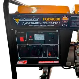 Генератор Синхронний Forte дизельний FGD4000 3kW, ручн старт / 3000 Вт / Дизель (130539) - мініатюра 2