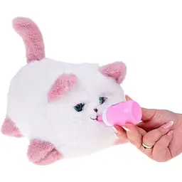 Інтерактивна м'яка іграшка AiDA Smart Blinking Cat біло-рожева (AD54081) - мініатюра 8
