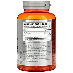Предтренувальний комплекс Sports MCT Oil 1000 mg, 150 капсул NOW fit0014555 - мініатюра 2