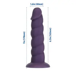 Фалоімітатор Addiction Fantasy Unicorn Dildo 7”, 17.8 см + віброкуля в подарунок - мініатюра 2