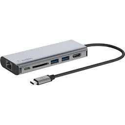 USB-Хаб BELKIN USB-C 6in1 Multiport Dock (AVC008BTSGY)