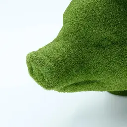 Декоративна фігурка Engard Green pig 35х15х18 см (PG-01) - мініатюра 2