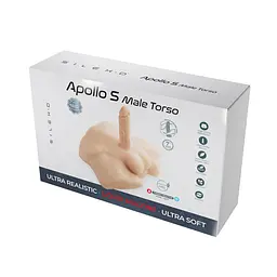 Півторс з фалоімітатором на присосці SilexD Apollo S Male Torso, суперреалістичний, термореактивний - мініатюра 4
