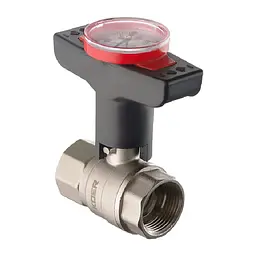 Кран кульовий з пластиковою ручкою та термометром Koer KR.240 - 3/4" Гг KR3118