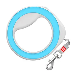 Повідець для собак WAUDOG R-leash світловідбиваюча стрічка XS-M до 40 кг 2.9 м блакитни (81272)
