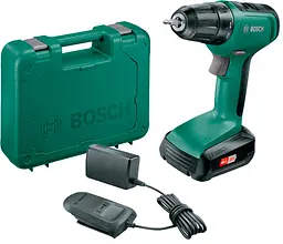 Акумуляторний дриль-шурупокрут Bosch UniversalDrill 18 в чемодані з 1 акб PBA 18V 1.5Ah W-A та з/п AL 1810 CV