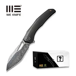 Ніж складаний туристичний WE Knife Ignio Mystery Box Ignio Mystery Box, (8.39 см) Damasteel (Hakkapella) / 6AL4V Titanium чорний - мініатюра 10