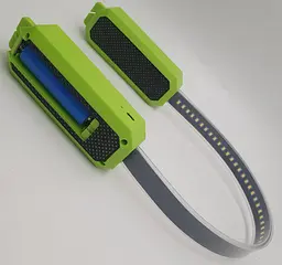 LED лампа універсальна для освітлення 36см світлодіодна з гачками та акумулятор знімний 18650 світильник ліхтар UKC Emergency light strip M3 - мініатюра 3
