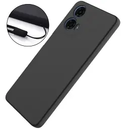 Силіконовий чохол BeCover для Motorola Moto G04/ E14 Black (711894) - мініатюра 5