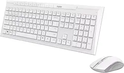 Комплект RAPOO 8210M Multi-mode Wireless Keyboard & Mouse Desktop Set white (13588) - мініатюра 3