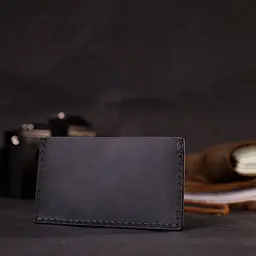Практичний кард-кейс із натуральної шкіри Grande Pelle 11665 чорний - мініатюра 7