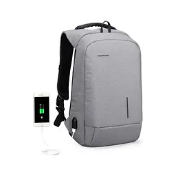 Рюкзак для ноутбука Kingsons 17" laptop backpack Light Grey (KS3149W-D17L) - мініатюра 3