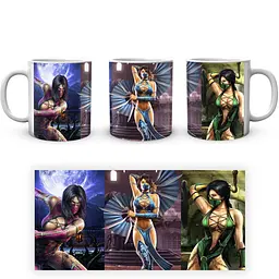 Кухоль GeekLand Mortal Kombat Мортал Комбат Міліна Китана Джейд MK.02.376.431 330 мл білий - мініатюра 3