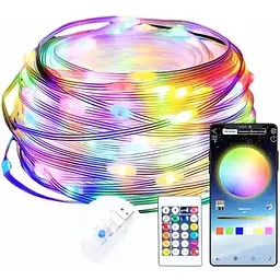 Розумна світлодіодна гірлянда Sun Lamp стрічка 100 LED 10 метрів USB-пульт дистанційного керування ip65 додаток Smart
