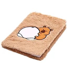 Блокнот плюшевий ZiBi Kids Line Capybara 9 А5 80 аркушів у клітинку, дизайн в асортименті (ZB.700023) - мініатюра 8