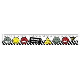 Набір лінійка YES Smiley World, хлопчик, 20 см, 10 шт. в упаковці