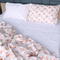 Дитячий комплект постільної білизни MirSon Сатин 22-1399 Flower Fantasy 110х140 см білий (2200010566314) - мініатюра 4