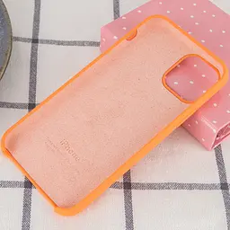 Чохол Silicone Case AA для Apple iPhone 11 Pro Max 6.5" Оранжевий / Papaya - мініатюра 3
