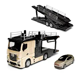 Ігровий набір Bburago Автотранспортер Mercedes-Benz Actros з автомоделей VW Polo GTI Mark 5 (18-31458) - мініатюра 2