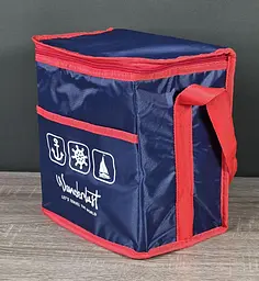 Термосумка 24x16x25 см Stenson Wanderlust R28803 10 л охолодження та збереження температури Синій - мініатюра 9