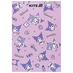 Блокнот A5 50арк. кліт. тв. обкл. Kuromi HK25-194-1/Kite/