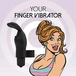 Вібратор на палець FeelzToys Magic Finger Vibrator Black - мініатюра 3