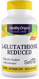 Глутатіон, L-Glutathione, Setria, знижений, 500 мг, 150 капсул Healthy Origins vit0001601