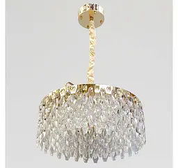 Золота кришталева LED люстра 582-500GD Artlight діаметром 50 см - мініатюра 2