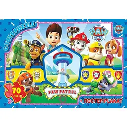 Дитячий пазл Paw Patrol PW08908 постер 70 елементів