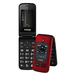 Мобільний телефон Sigma Comfort 50 Shell Duo Type-C Red Black (4827798212516) - мініатюра 4