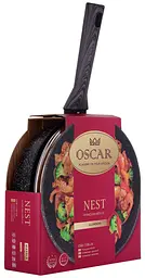 Сковорода Oscar Nest глибока з кришкою 26 см (OSR-1100-26) - мініатюра 3