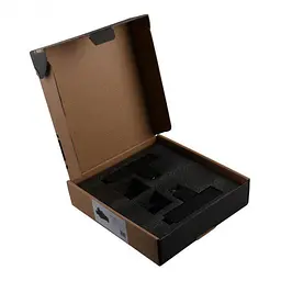 Набір кутових кранів Solomon LUX 8888-CUBE 1/2" із американкою Black 30412 - мініатюра 9