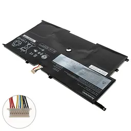 Акумулятор для ноутбука Lenovo 45N1701 (ThinkPad X1 Carbon 2nd Generation) 14.8V 3040 mAh 45Wh Black - мініатюра 2