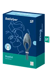 Ерекційне ласо з вібрацією Satisfyer Duelist, 14.5 см (сірий) - мініатюра 3