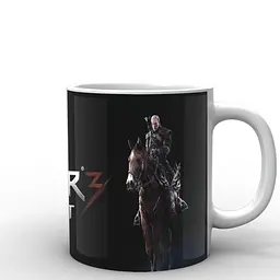 Кухоль GeekLand The Witcher Відьмак лого TW.02.008 330 мл білий - мініатюра 2