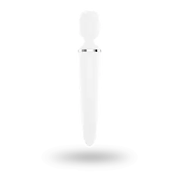 Вібромасажер Satisfyer Wand-er Woman (White/Chrome), водонепроникний, потужний, розмір XXL - мініатюра 4