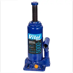 Домкрат гідравлічний телескопічний Vitol 5т 216-413 мм 4.35 кг в коробці (DB-05004) - мініатюра 2
