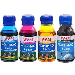 Комплект чорнил WWM для Epson L605/L4150/L1455 4х100г BP/C/M/Y Пігментне/Водорозчинне (E26/64SET4-2)