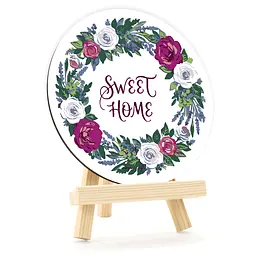 Картина за номерами, Sweet Home , кругла, Ø15 см, з мольбертом, ROSA START - мініатюра 3