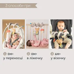 Спіраль для візочка та автокрісла колекції "Квітуча фантазія" – ЛІСОВА ПРИГОДА Taf Toys 13865 - мініатюра 6