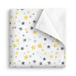 Пелюшка багаторазова Cosas непромокаюча Yellow Starfall 70х120 см, жовта - мініатюра 2