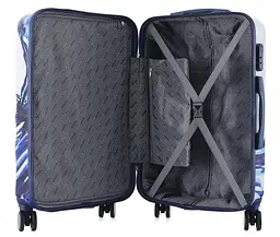 Валіза Semi Line 24" (M) White/Blue Print (T5653-2) (DAS302330) - мініатюра 2