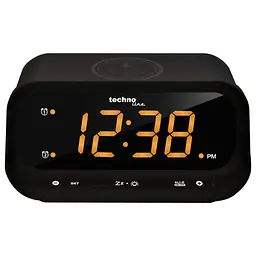 Годинник настільний Technoline WT477 Wireless Mobile Charging Black (WT477), Чорний - мініатюра 2