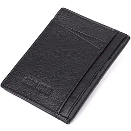 Чоловічий гаманець для карток з натуральної шкіри ST Leather 8х11х0,5 см acs0029622 - мініатюра 2